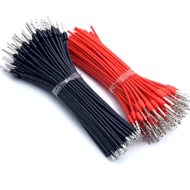 Crimp Insulated Silver Plated Copper Ferrule Terminal Adapter Cable 8~28 AWG Flexible Tinned Copper PVC Nylon Electronic