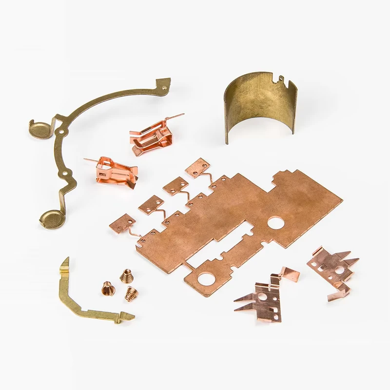 Custom Copper Brass Electrical Contact Accessories Hardware Sheet Metal Stamping Bending Part
