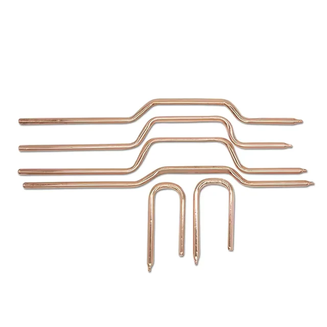 Custom Copper Tube D3 D4 D5 D6 D8 D10 D12 Flattening Bending Sintering Composite Braided Heat Pipe Used for Radiators CPU Cooler