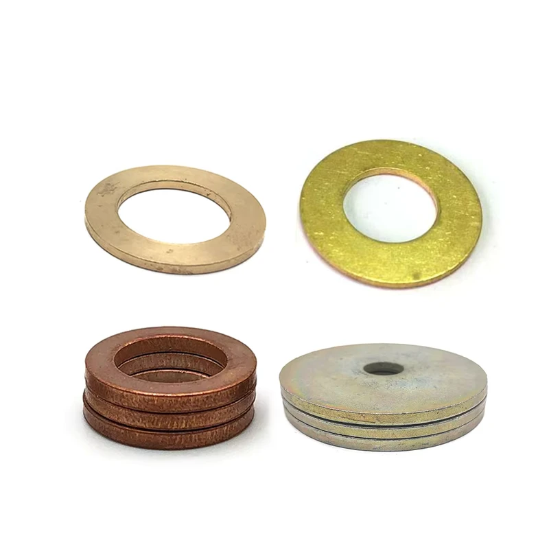 Custom Fastener M4 M6 M8 M10 M12 Gasket Round Flatbronze copper brass Washers Ring Spacer Plain Thin Washers
