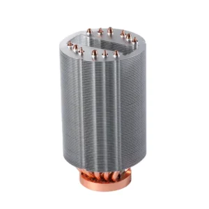Custom High Power Zipper Fin Heat Sink With Copper Tubes for Stage Light Telecom