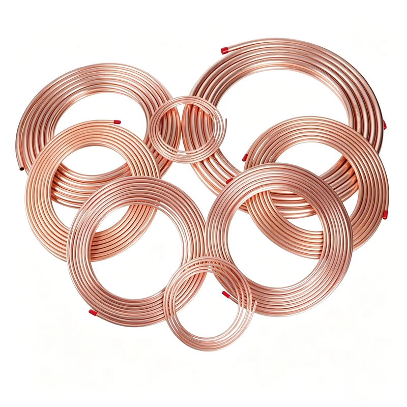 Custom Size Pancake Coil Seamless Copper Tubing Corrosion Resistant Refrigerant Pipe