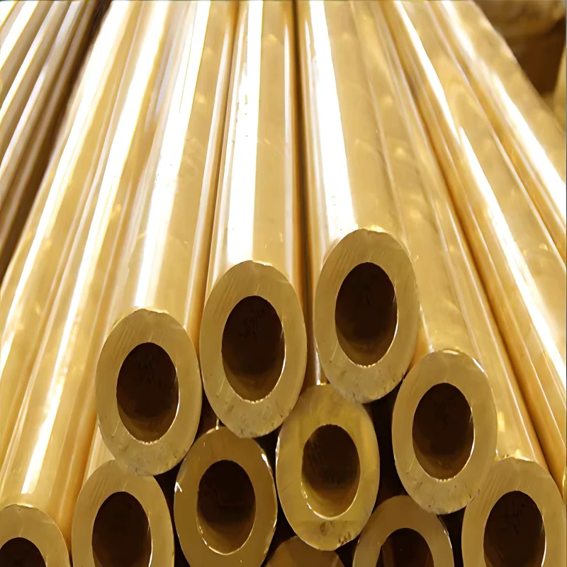 Custom Sized Thick Wall Large Diameter Brass and Pure Copper Tubes Cutting Service Provided