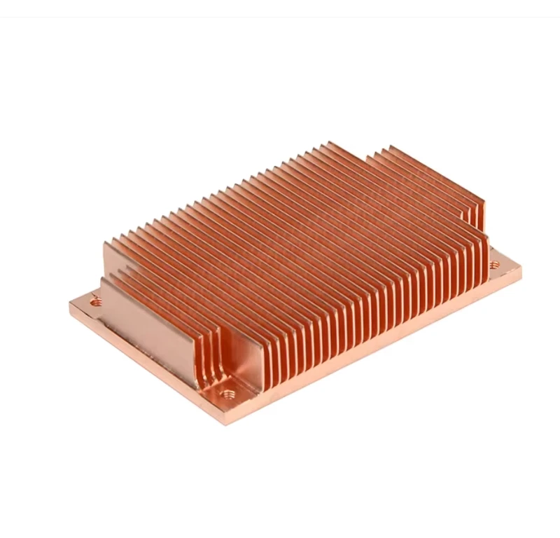 Custom metal parts of copper aluminum skiving heat sink