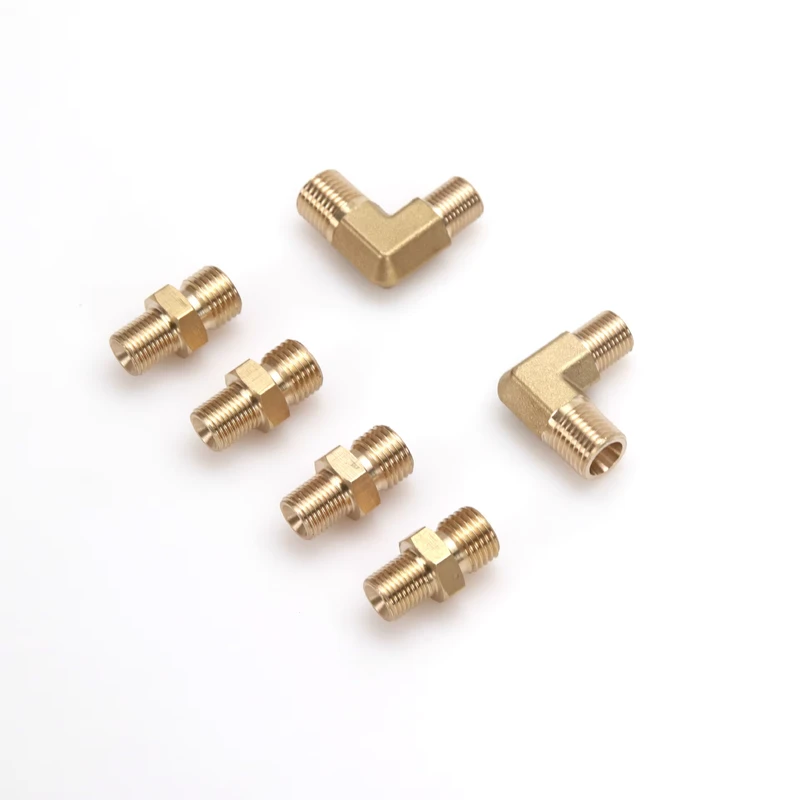 Customizable Copper Male Connectors Copper Straight Elbow Hydraulic Parts
