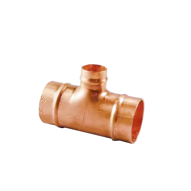 Customized Copper Equal 3 Way Tee Copper Fitting Copper Plumbing Tee Elbow Coupling Copper Fittings