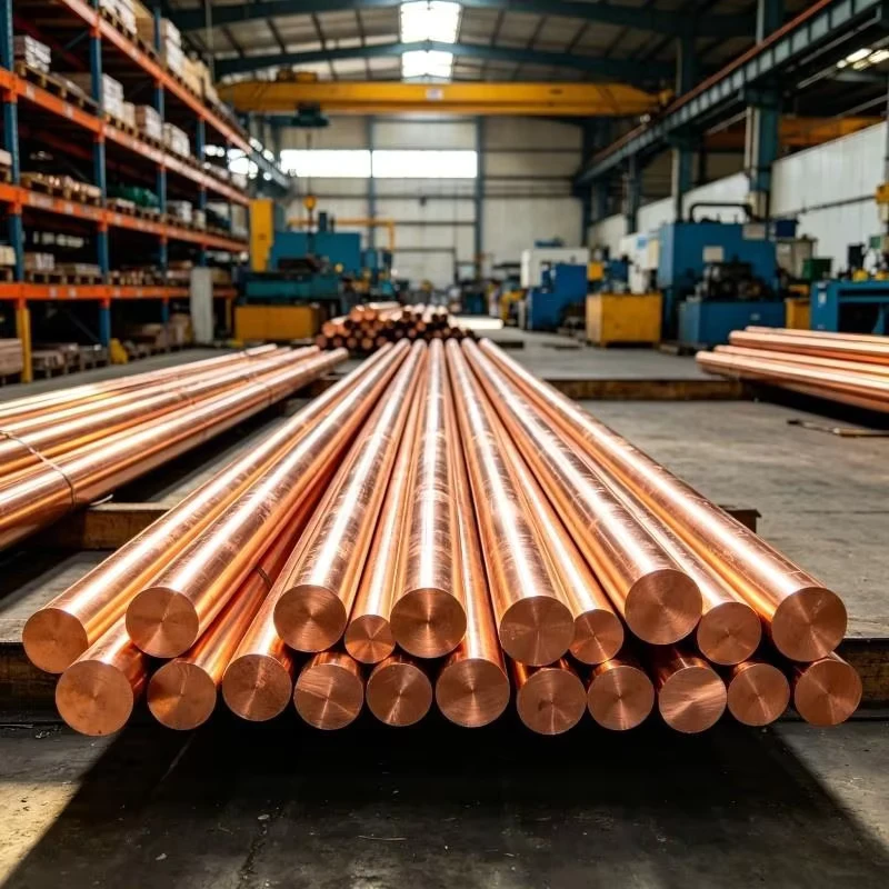 Customized Diameter Pure Copper Bar Copper Rod for Machining and Fabrication