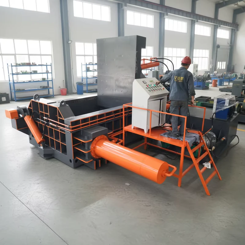 Customized Scrap Steel Baler Metal Machine Metal Iron Aluminum Baler Metal Chips Briquetting Press Machine