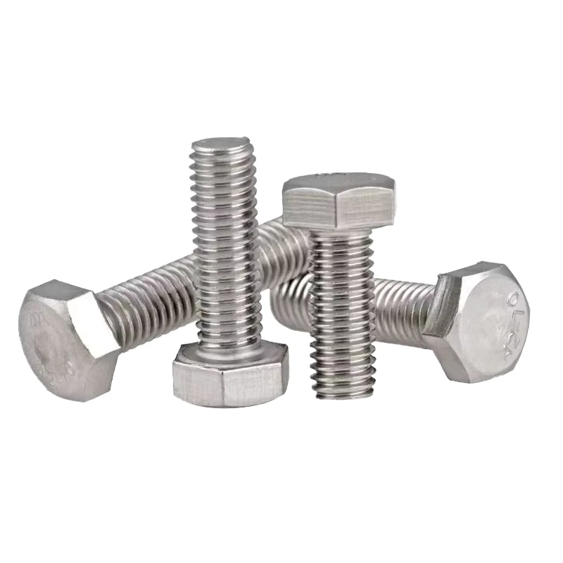 DIN933 Ss304 Ss316 Hex Bolt and Nut A2 A4 Hexagon Hex Head Cap Bolt Boulon Pernos Stainless Steel Hex Bolt