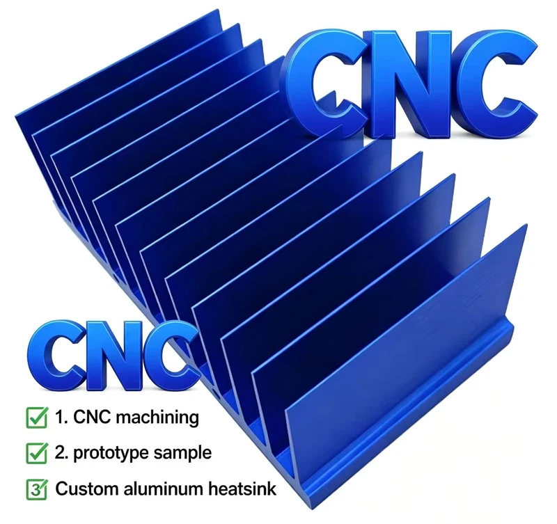 Double Sides Custom CNC Machining Aluminum Copper Extrusion Heat Sinks for Industrial and Commercial Energy Storage Converters