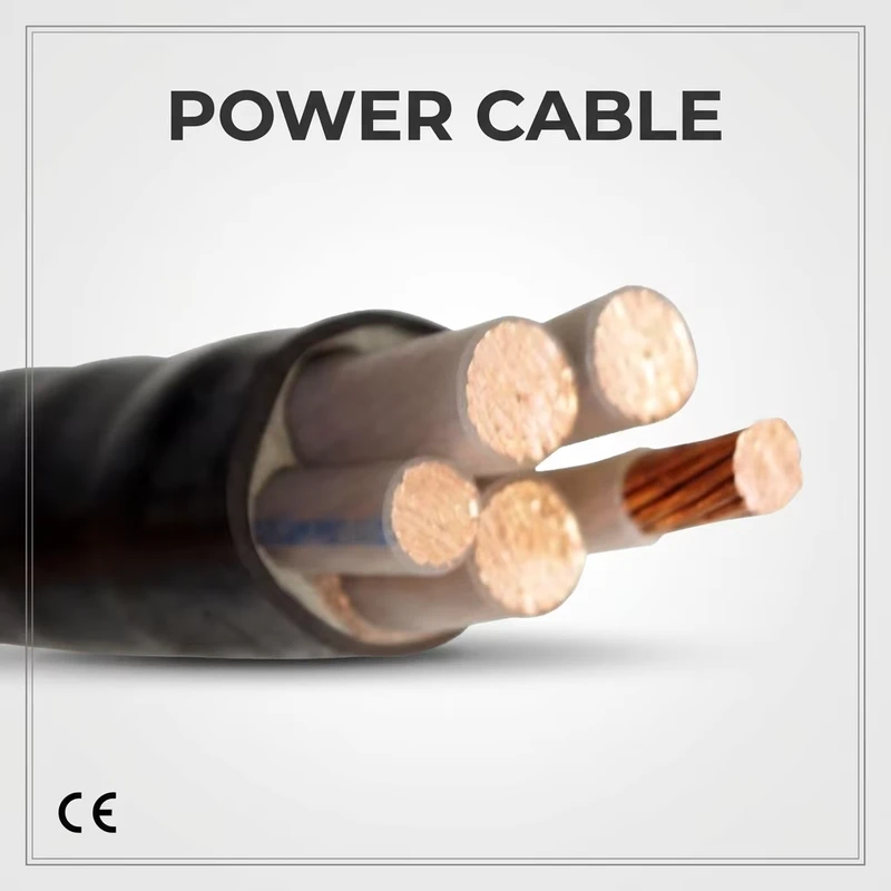 Durable PVC Insulated Copper Cable 0.6 1kV Rated Voltage Waterproof For Outdoor Building Project Power Connection