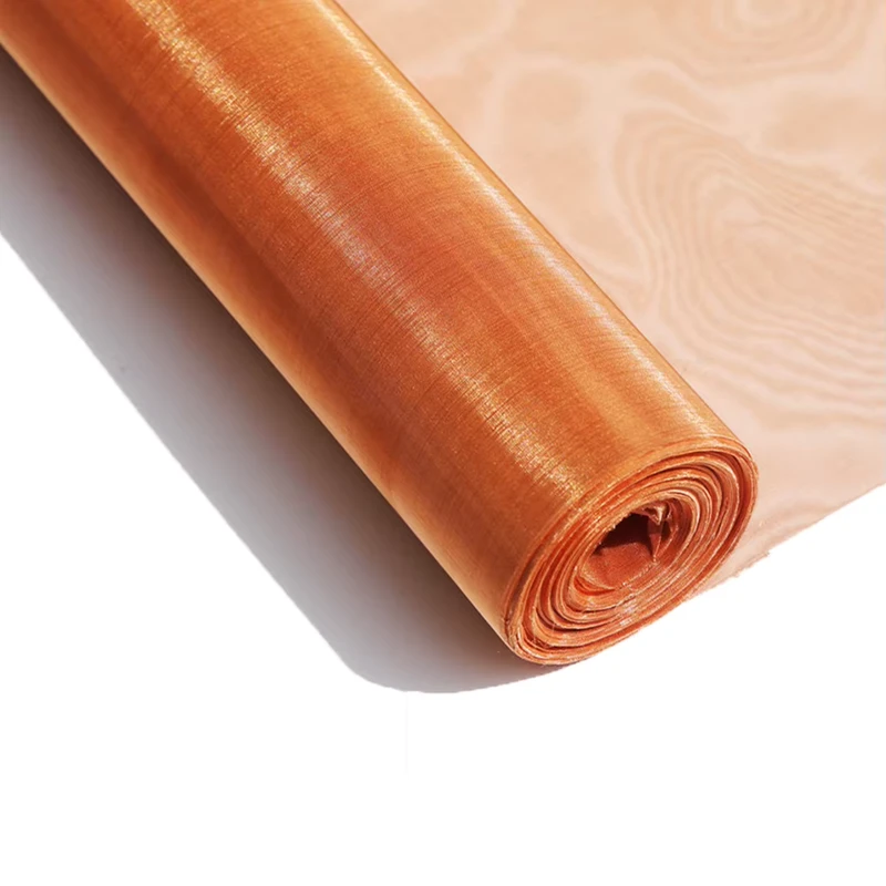 EMF RF Shielding Pure Copper Wire Mesh Pure Copper Wire Mesh Screen Fabric for Faraday Cage
