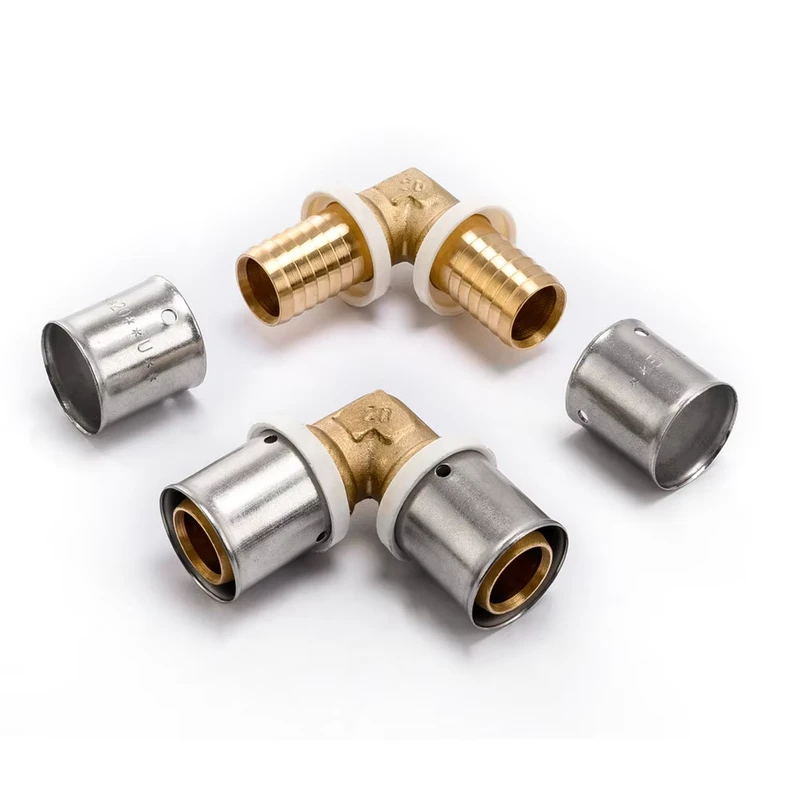 Efield Compression Press Fittings PEX Al PEX Brass Straight Adapter Copper Brass Pipe Fittings