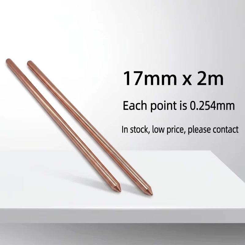 Electroplating Factory Have Advantages Copper Clad Steel Ground Rod Earth Rod for Ground Protection System Custom