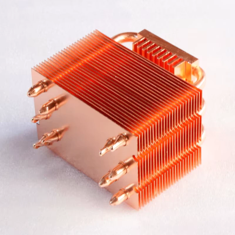 Factory Custom CPU Cooler Air Cooling CPU Copper Heatpipe Heatsink Block Copper Heat Sink for CPU