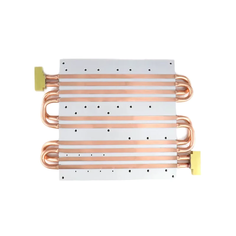 Factory Custom Liquid Cooling Heat Sink Copper Heat Pipe Aluminum Water Cooling Plate for Electronics Industry Bending Welding