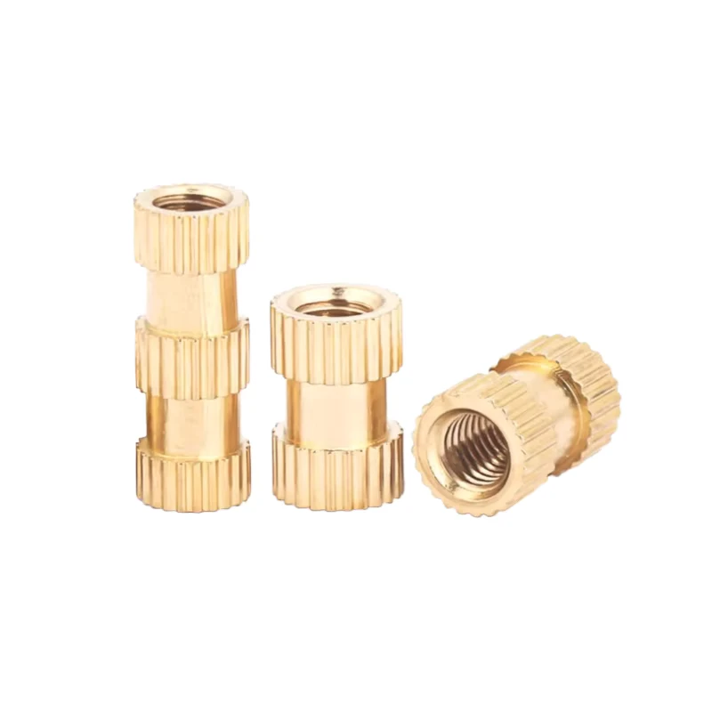 Factory Direct Brass Copper Nut Copper Insert Brass Knurled Nut Embedded Nut