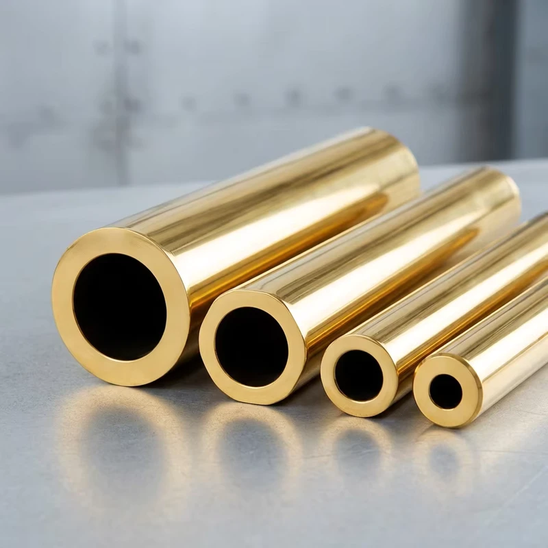 Factory Outlet Brass Straight Tubes Copper Alloy Tube for Plumbing Gas and Water Pipe System Sanitation