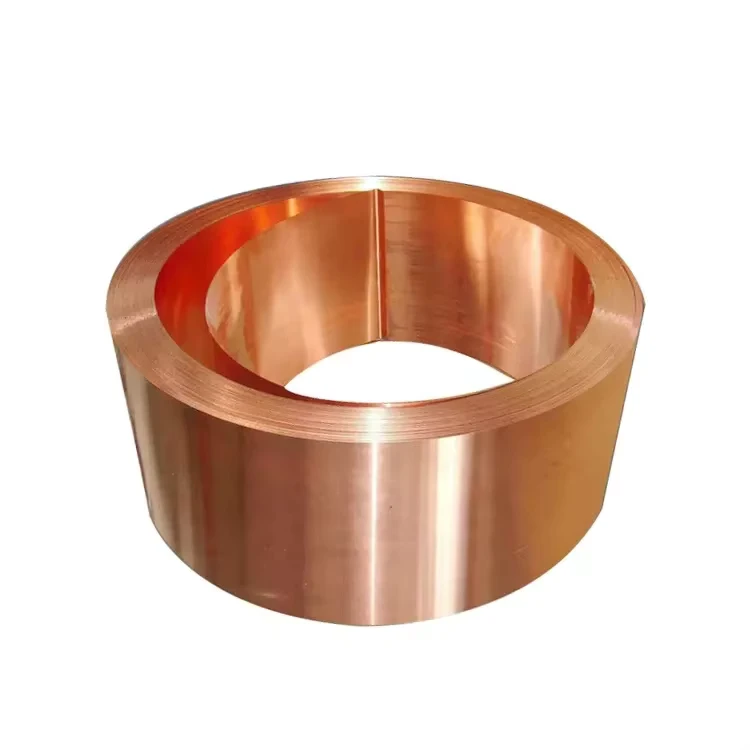 Factory Price 99.9% Pure Copper Strip Copper Foil Tape Paper Roll Coil C10100 C12200 Half Hardness Soft Copper Foil Rolls