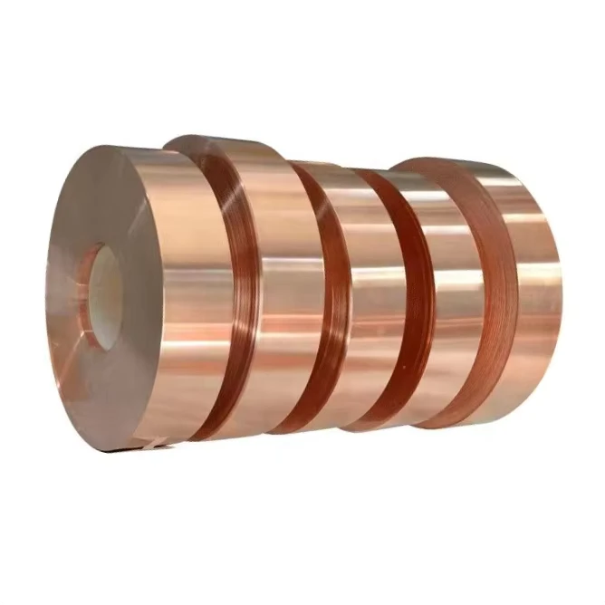 Factory Sales Copper Foil 0.1mm Roll for Lithium Battery Welding Copper Strip Coil and Tape