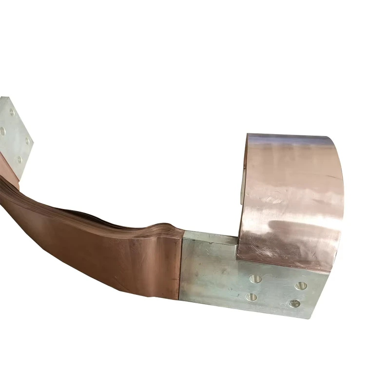 Factory Sliver Brushed Copper Busbar Copper Foil Press Welding Connector For High Speed Rail