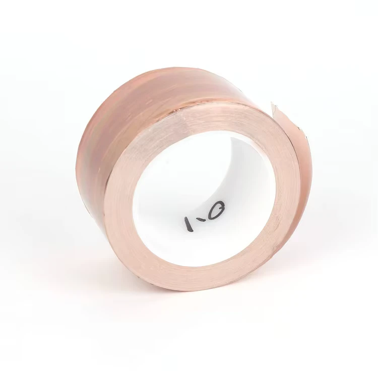 Factory Thermal Electrically EMF Shield Conductive Copper Packing Tape Single Sided Water Activated Copper Foil Tape