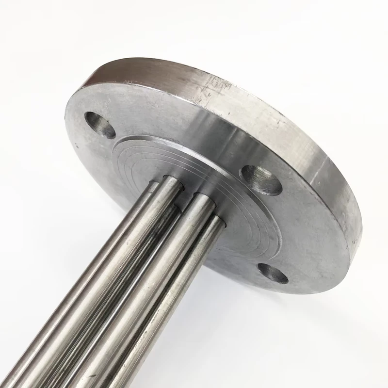 Food Grade Round Flange Heating Tube 110V 8kW 316 Stainless Steel 230mm 3 Tube Flanged Heater for Food Processing