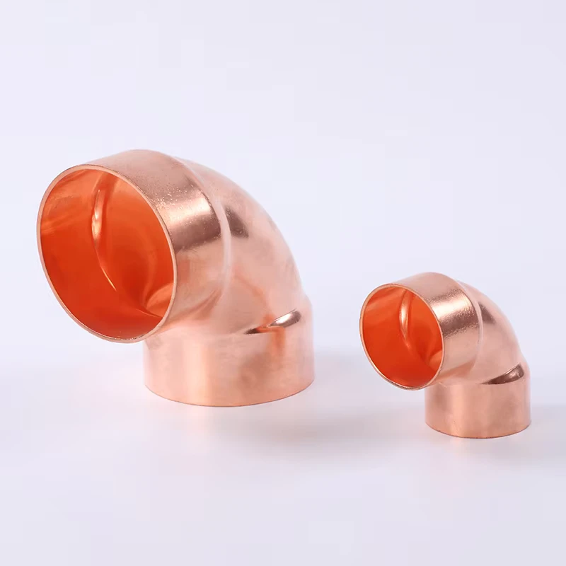 Forged Refrigeration Plumbing Copper Fitting 50mm 10mm Pipe Size Press Fit Connection Elbow and Tee