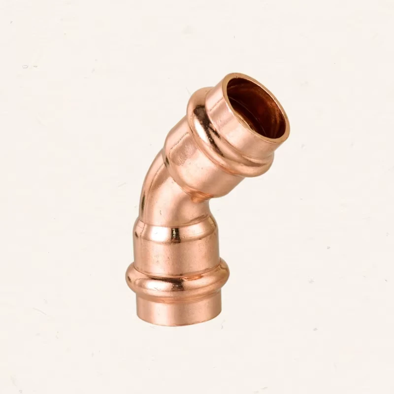 Free Ship 45 Degree Elbow Copper Pro Press Fitting With CUPC NSF Lead Free Match Rigid and Milwaukee’s Tool From 1/2″ to 4″ AS