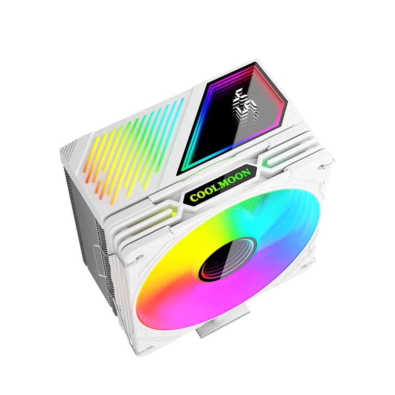 GT600 Digital Display CPU Cooler Computer 115X/1700/1851/AMD 6 Copper Tube High-Performance ARGB Air Cooling Fan