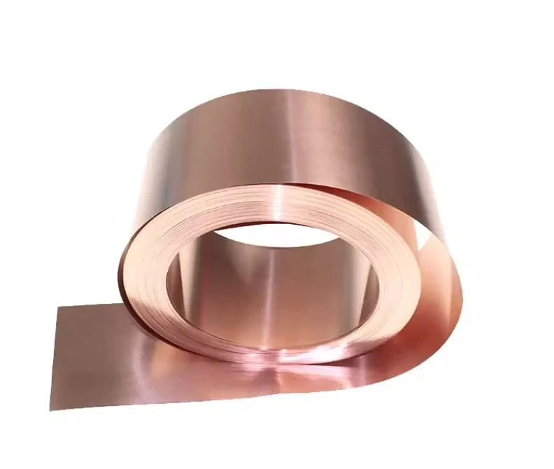 High Conductive Copper Metallic Strip 99.99% Purity Earthing Copper Foil Tape