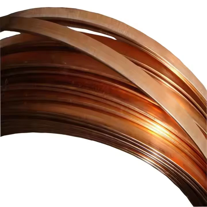 High Conductivity Pure Copper Strip Coil with Custom Logo Standard Thickness for Lightning Protection and Earthing
