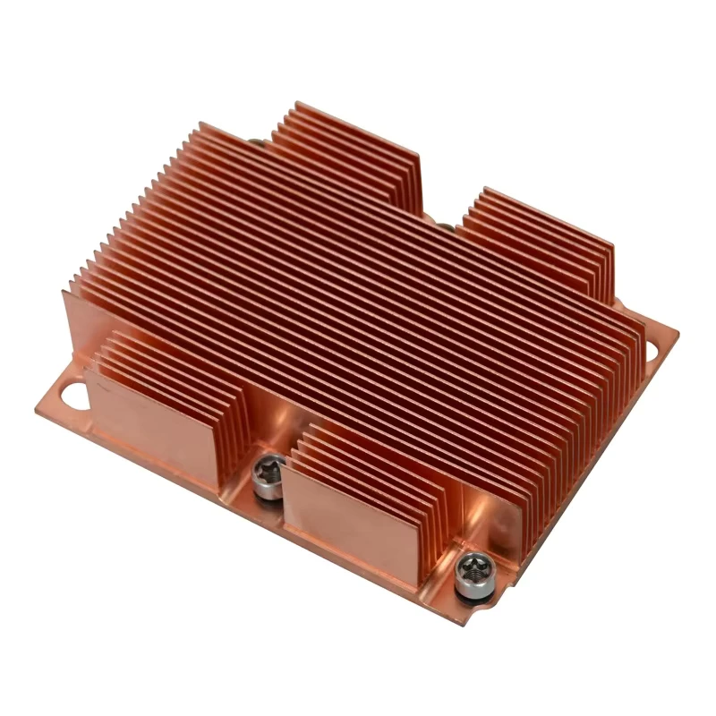 High Power Skiving Fin Copper Heatsink