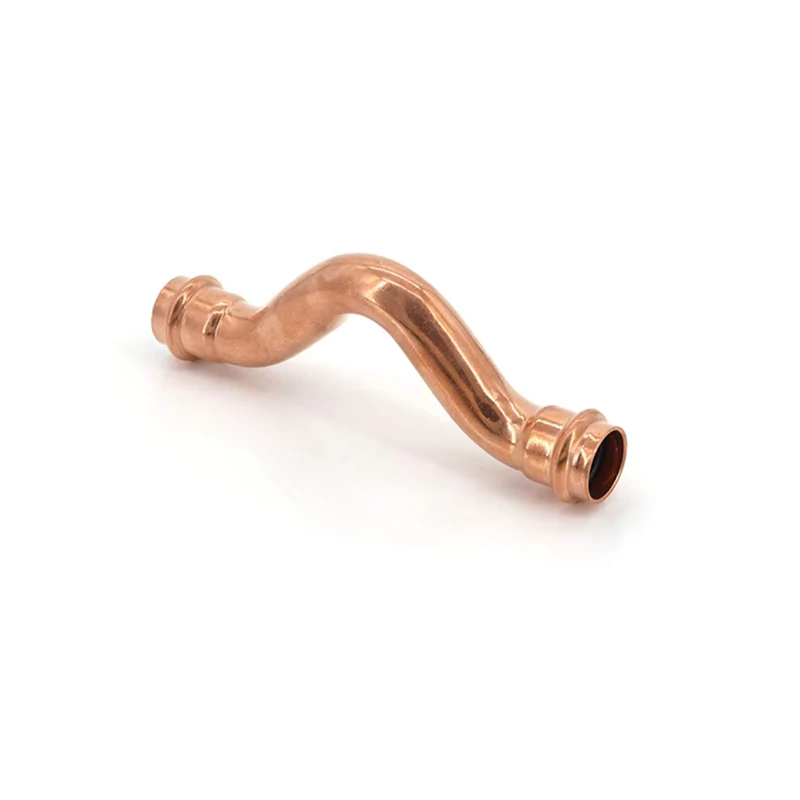 High Pressure Copper Full Crossover Bridge Fittings Press Pipes Bends Overpass Elbow Pipe Forged Corrosion resistant Underground