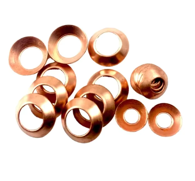 High Pressure Oil Pipe Washer Carbon Steel Zinc Plated Cup Gasket 2.8*10*0.5 and 4.2*10*0.5 Sizes