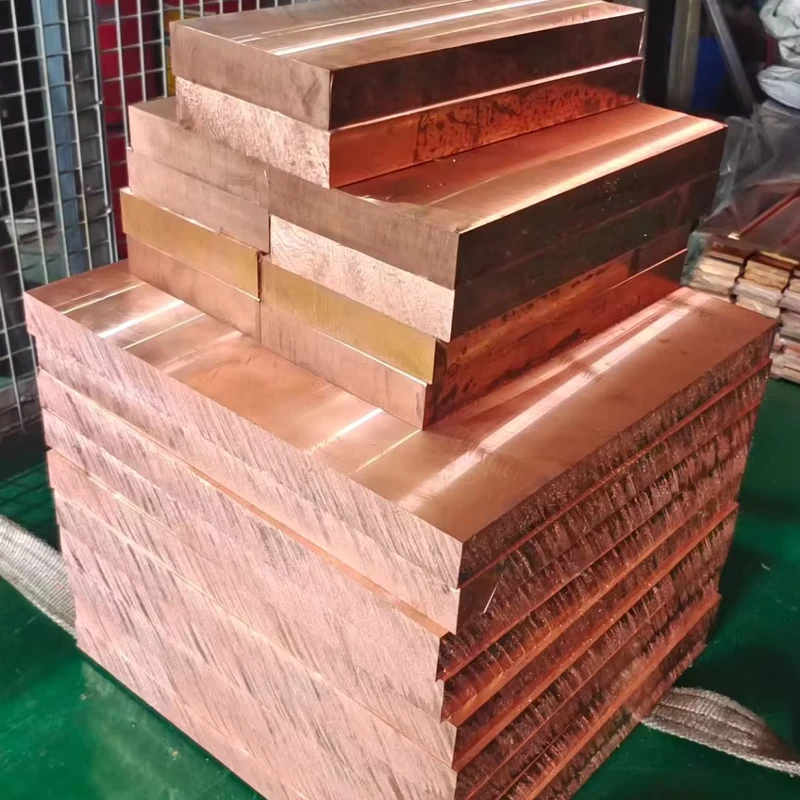 High Purity 99.9% Copper Plate C11000 T2 Thickness 50 150 mm Custom Thickness & Length for Conductive Applications