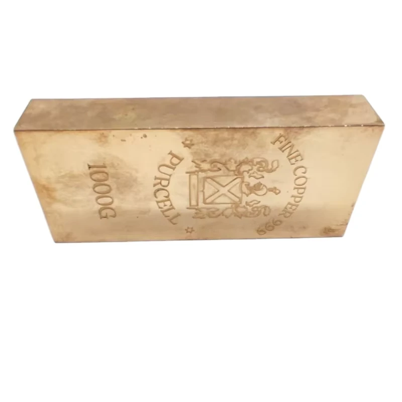 High Purity Copper Ingots Custom Shapes Pure Copper 4N 4N5 5N ISO Certified Factory Supply