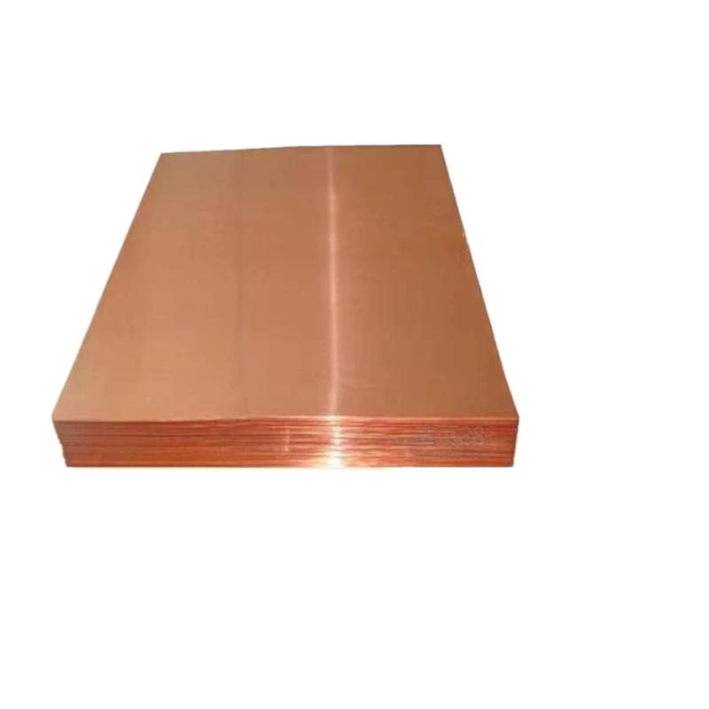 High Purity Copper Sheet T1 T2 C10100 C72200 0.1-3mm 20-1250mm for Electrical Construction and Decorative Applications