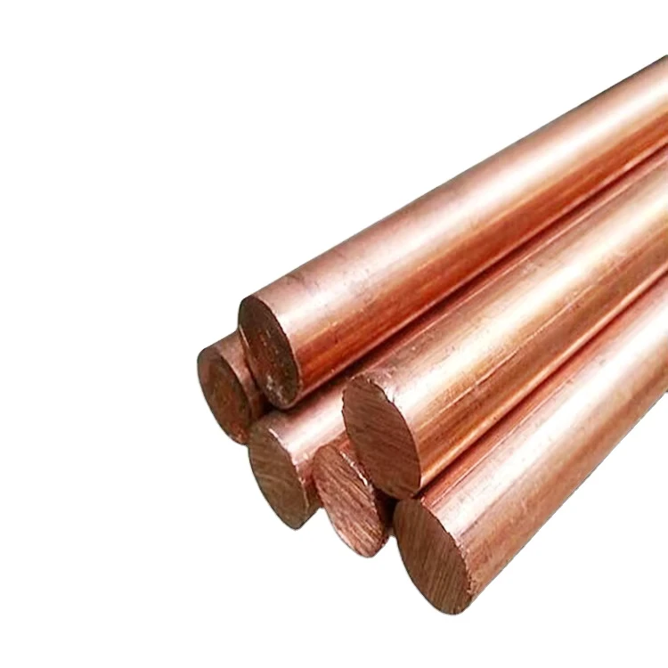 High Purity Cu+Zn Alloy Non Alloy Copper Bar C11000 C1100 T2 Rod with Cutting Service for Electrical Industry