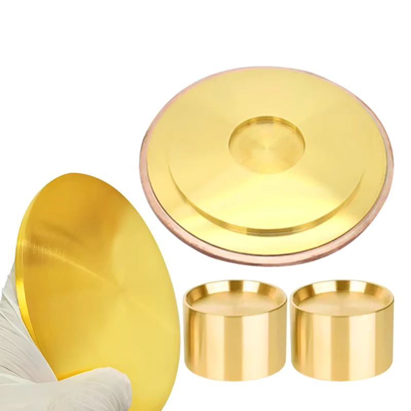 High Quality 99.99% Grade Gold Target Trace Metals Basis for Vacuum Sputtering Thin Film Technology & Scientific Research