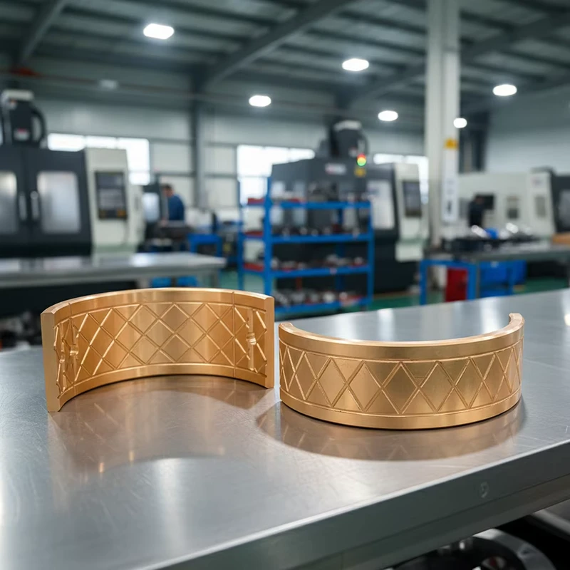 High Speed Precision Brass Reinforced Flange Bearings with Stable Rotation Housing for Customized Casting Services