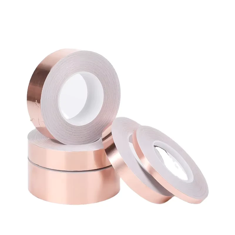 High Viscosity Heat Resistant Water Activated Pressure Sensitive Waterproof Conductive Shielding Copper Foil Tape 50m Cu99.8%