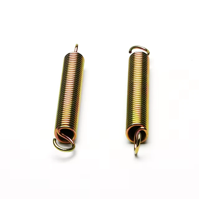 Hongsheng Can Make Brass Plated Phosphorus Copper Long Coil Double Hook Tension Spring