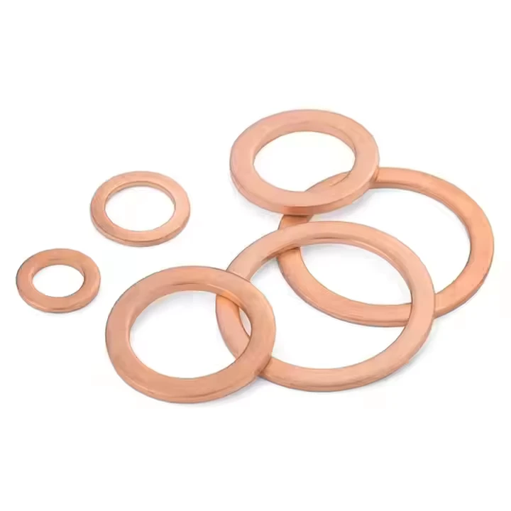 ISO 9001 Certified Copper Washer Flat Ring Seal Kit M4 M28 Factory Direct High Precision Annealed
