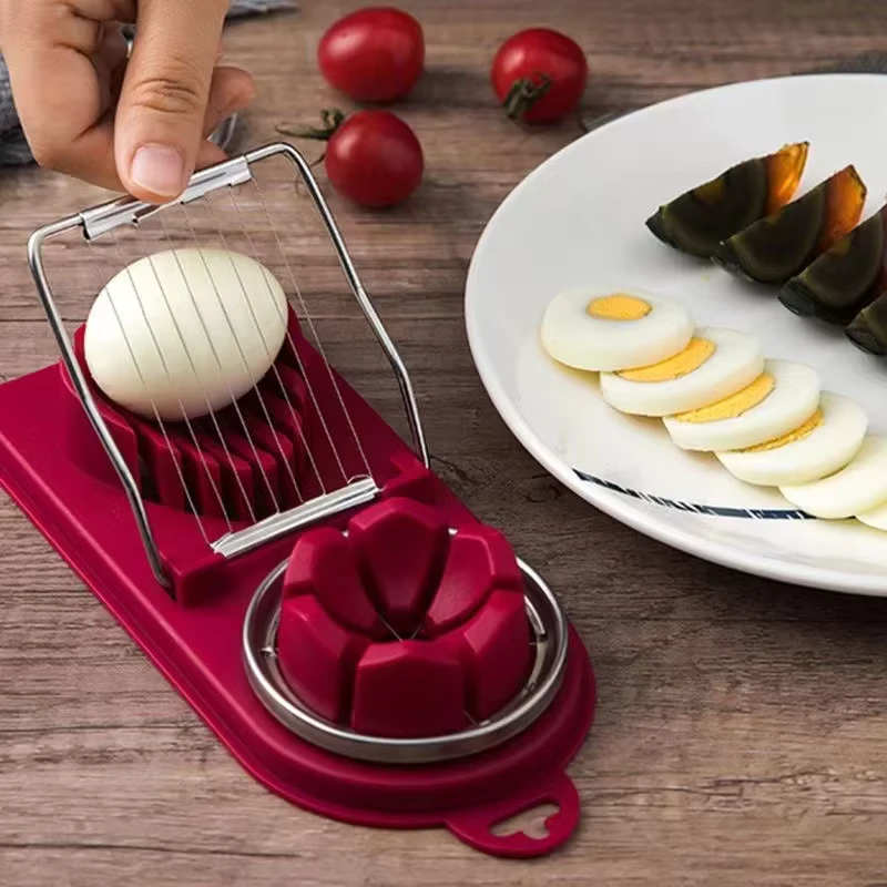 Kitchen Chopper Tool Stainless Steel Wire Multipurpose Egg Slicer Dicer Heavy Duty Tomato Slicer Hard Boiled Egg Cutter