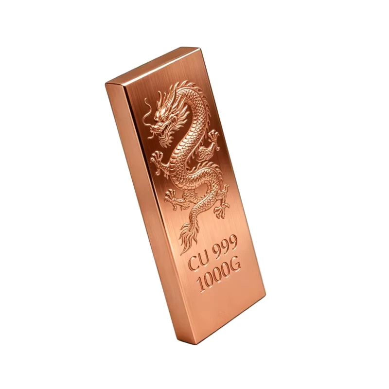 Large Stock 1KG Copper Ingot Square Bar 99.9% Copper Metal Rod