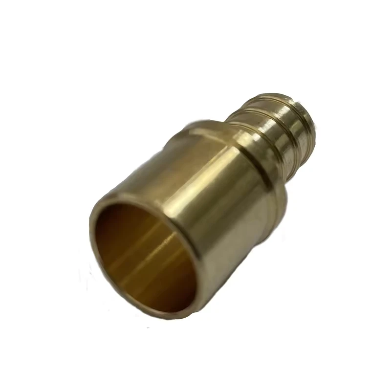 Lead-Free 1/2″ X 1/2″ Brass Pipe Fitting with Smooth Surface Treatment PEX Nipples Brass Plumbing Nipple