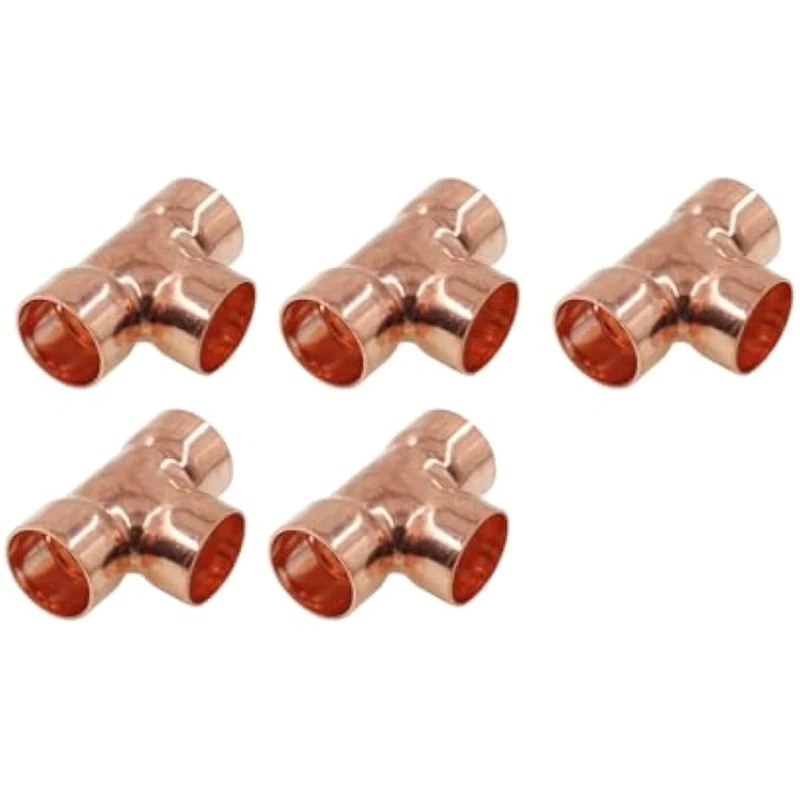 Lead Free Copper Fittings Copper Tee for Plumbing HVAC Refrigeration System