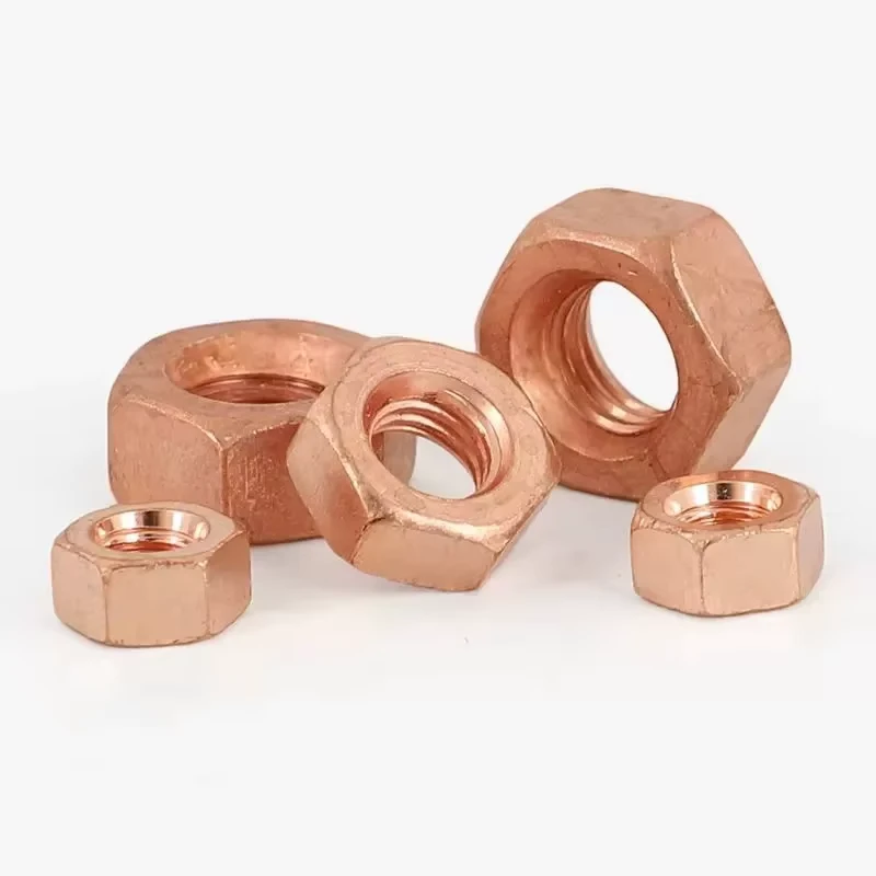 M6 M10 M20 Brass Copper DIN 934 Hex Nut Metric Nuts