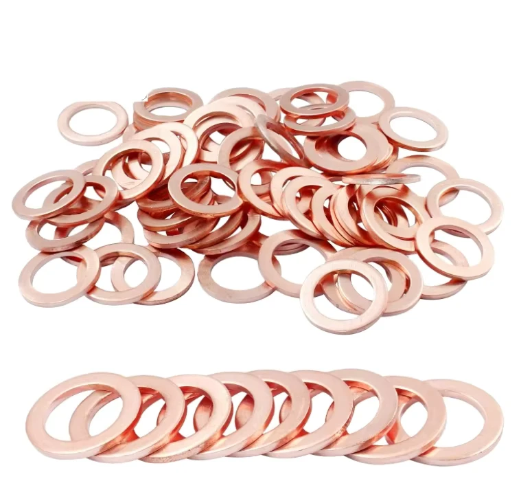 Metal Copper Washer Thickness 1mm M3 M9 Copper Meson Copper Gasket Metal Flat Shim Washer